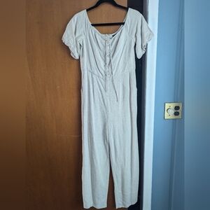 Large linen jumpsuit
